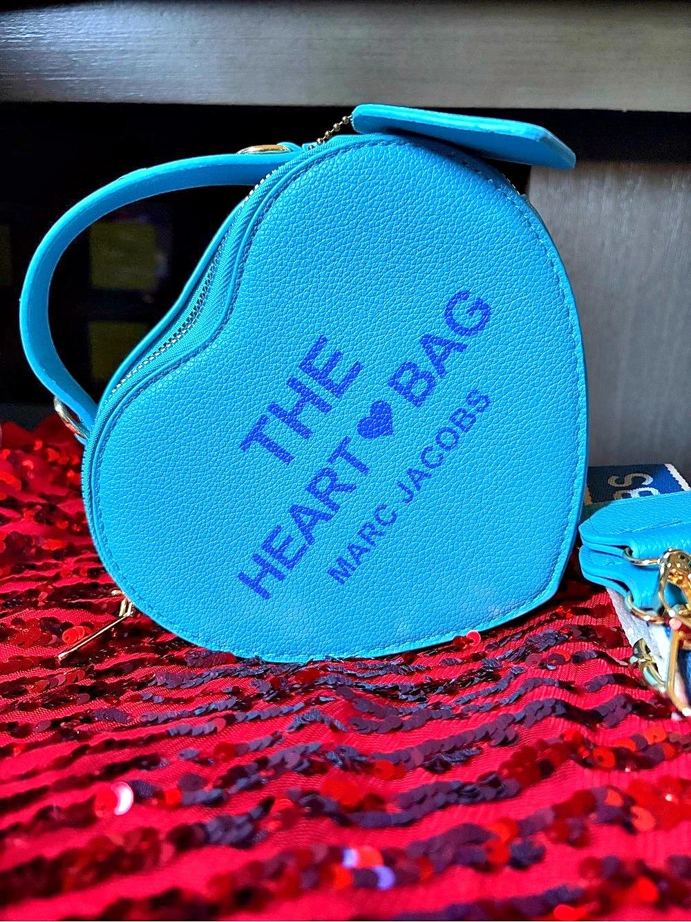 Marc Jacobs The Heart Bag Heart Crossbody in Blue - Picture 3 of 7